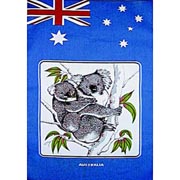 Flag & Koala Tea Towel